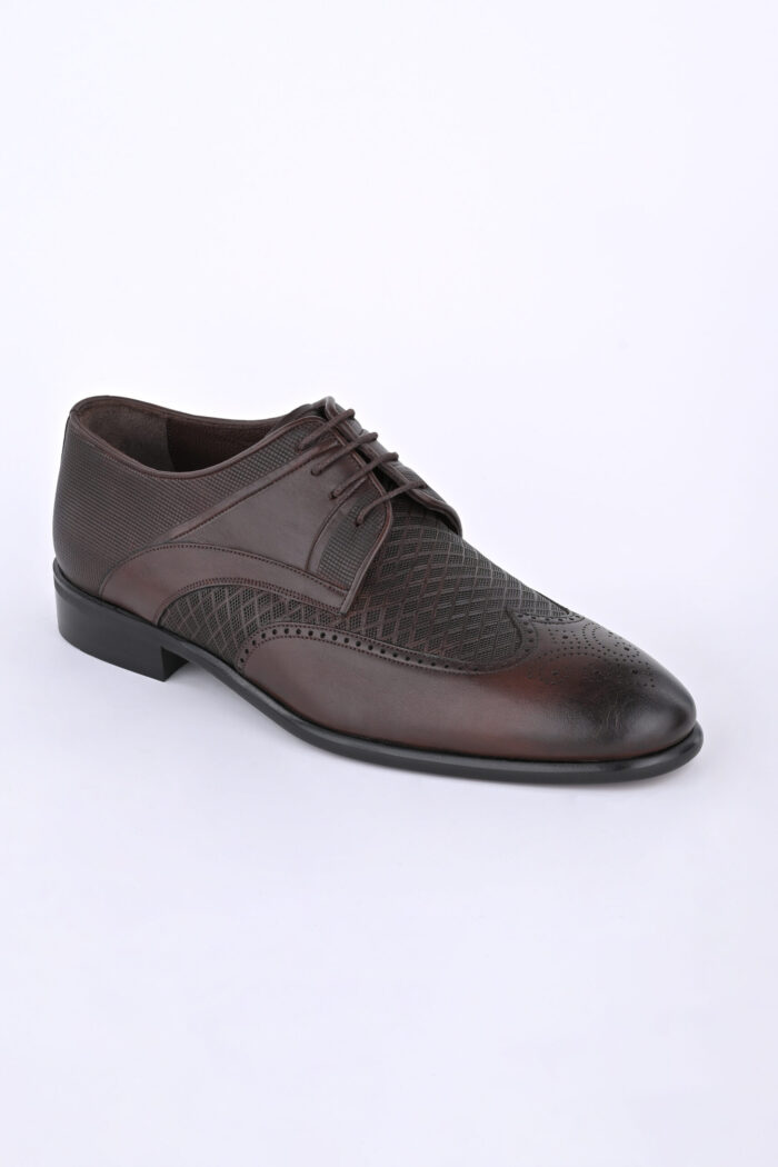 TEXTURED DARK BROWN OXFORD - Image 4