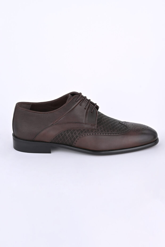 TEXTURED DARK BROWN OXFORD - Image 3