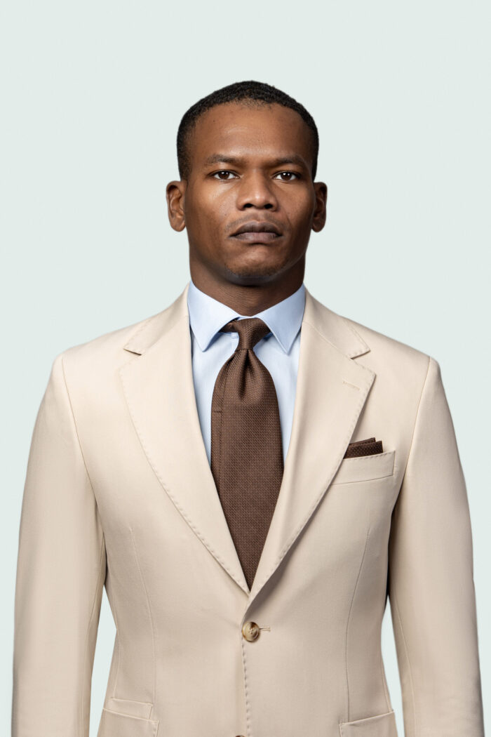 BEIGE SUIT WITH PATCH POCKETS - Image 2