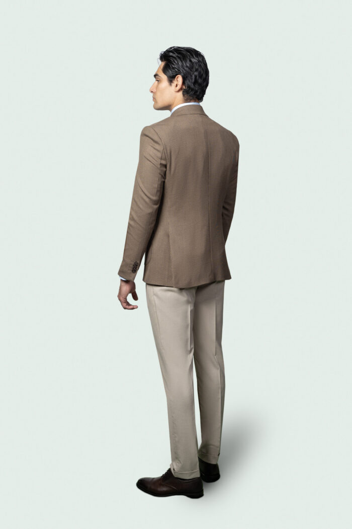 HOUNDSTOOTH BLAZER BROWN - Image 3