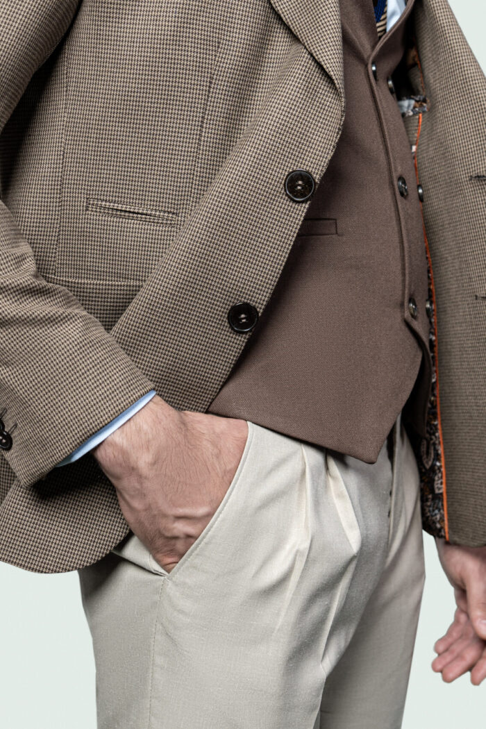 HOUNDSTOOTH BLAZER BROWN - Image 4