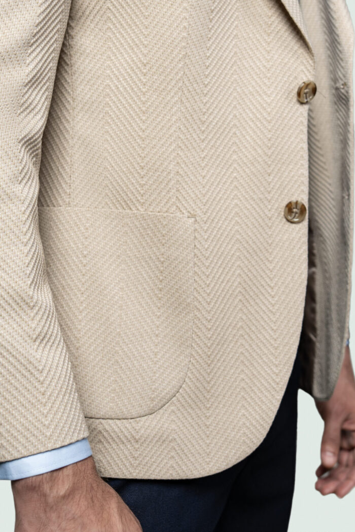HERRINGBONE BLAZER WITH PATCH POCKETS - Image 4
