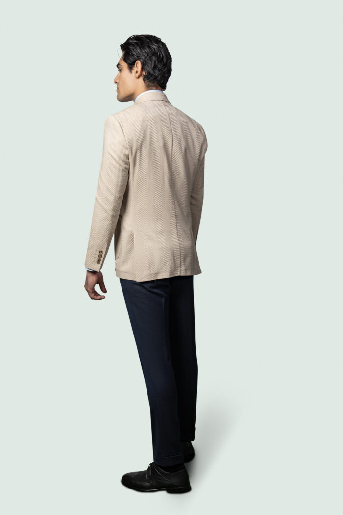 HERRINGBONE BLAZER WITH PATCH POCKETS - Image 3