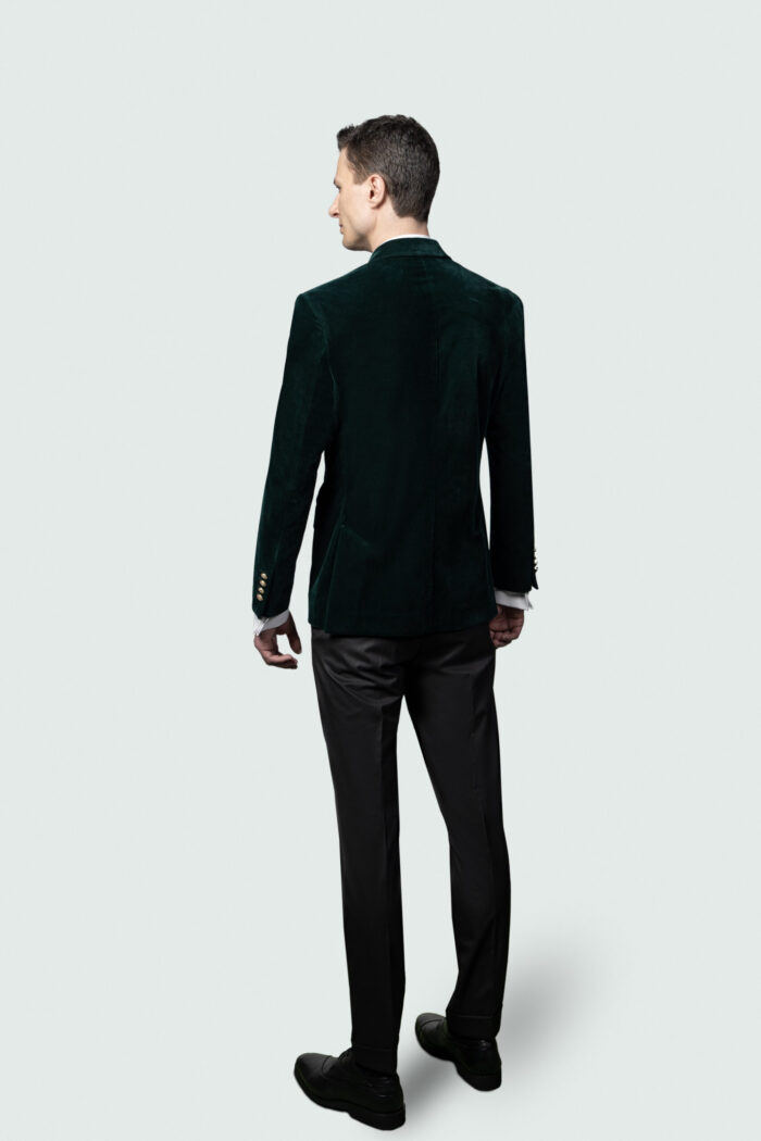 HUNTER GREEN VELVET DINNER JACKET - Image 4