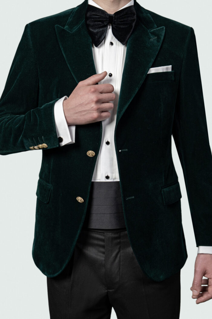 HUNTER GREEN VELVET DINNER JACKET - Image 8