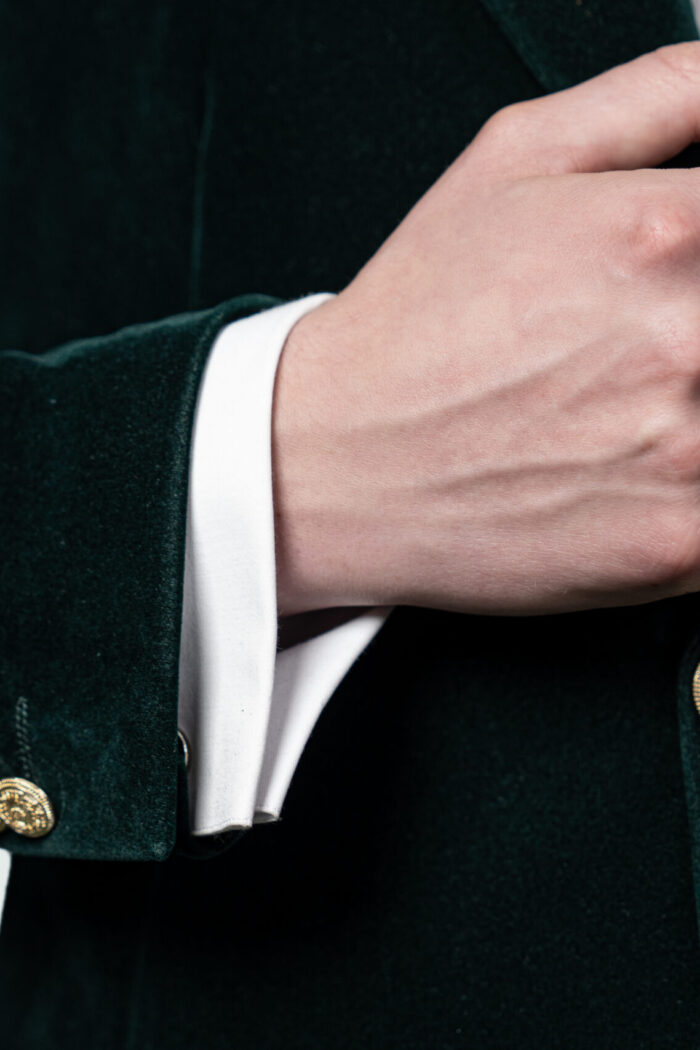 HUNTER GREEN VELVET DINNER JACKET - Image 5