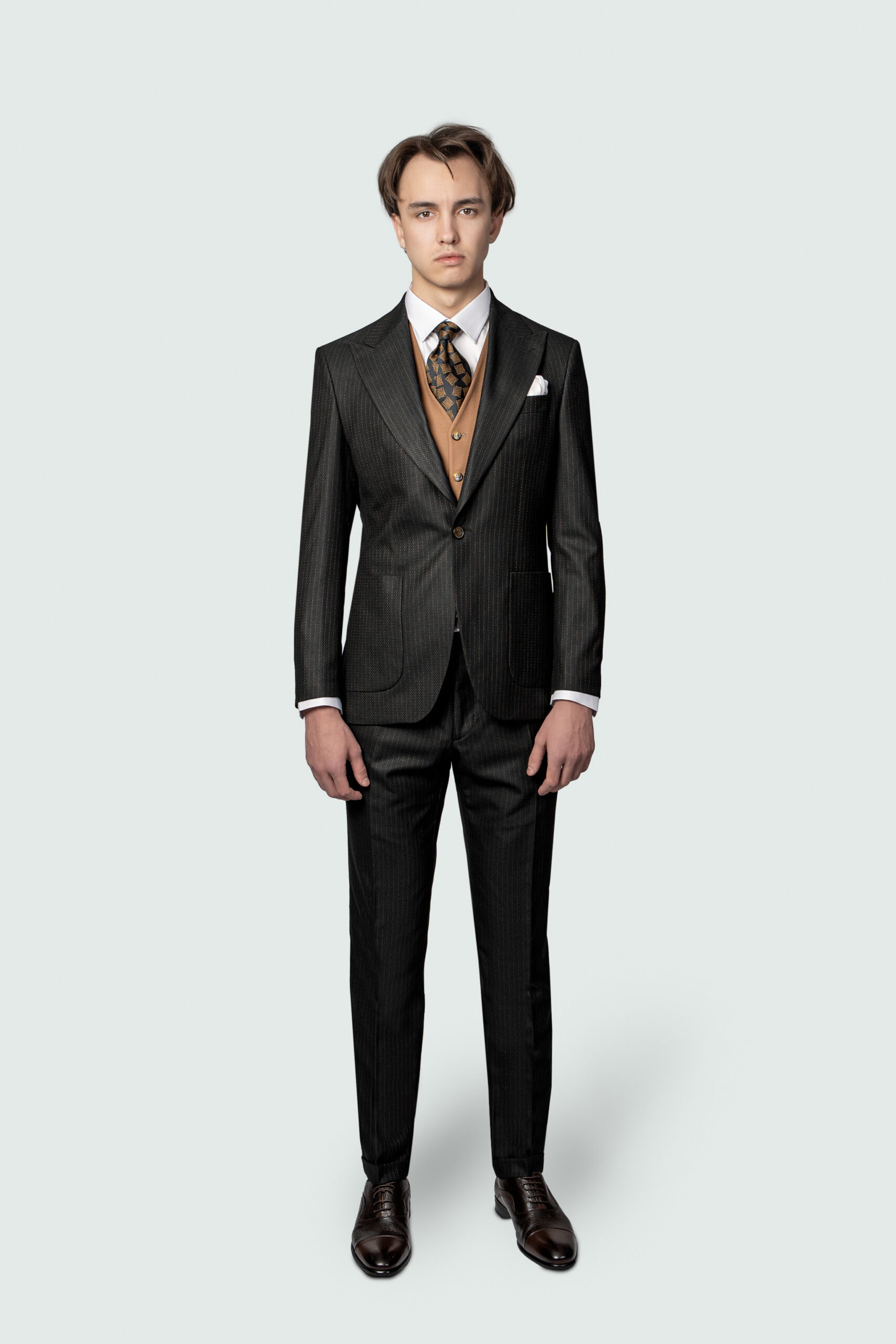DSC02834E1 PATTERNED PINSTRIPE SUIT - Image 1