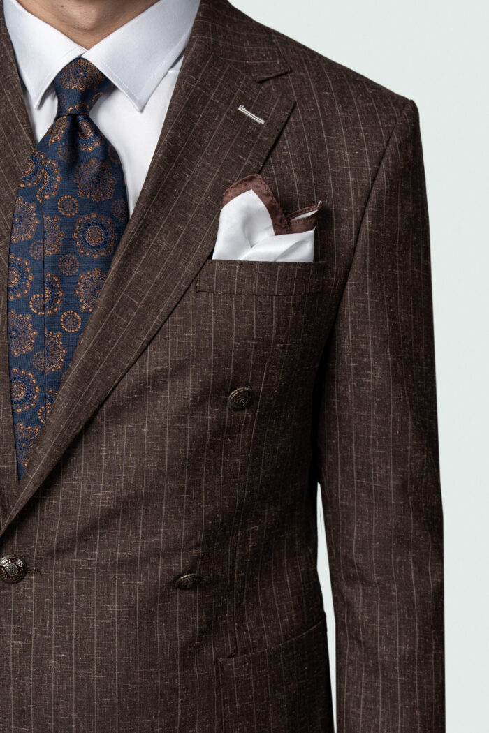 4 BUTTON BROWN DOUBLE-BREASTED - Image 6