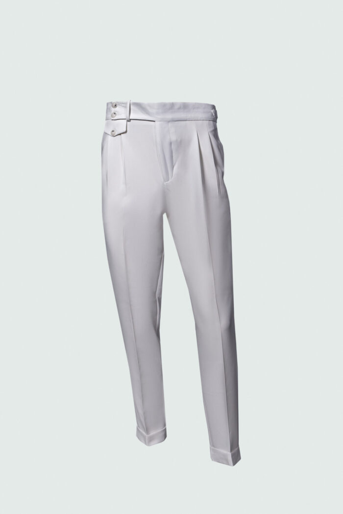G.I.G_FASHION WHITE HIGH-WAIST PANTS
