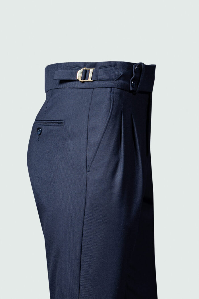 G.I.G_FASHION DARK NAVY HIGH-WAIST PANTS - Image 3