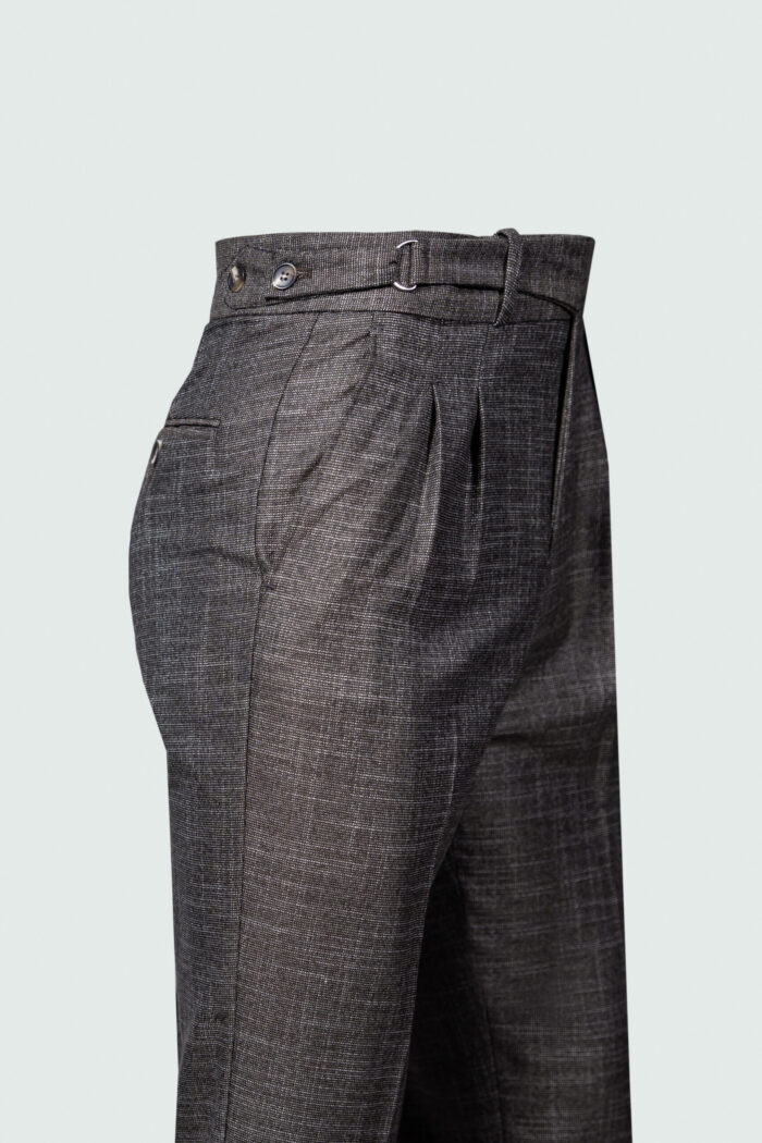 G.I.G_FASHION HIGH-WAISTED MEN'S TROUSERS BROWN - Image 3
