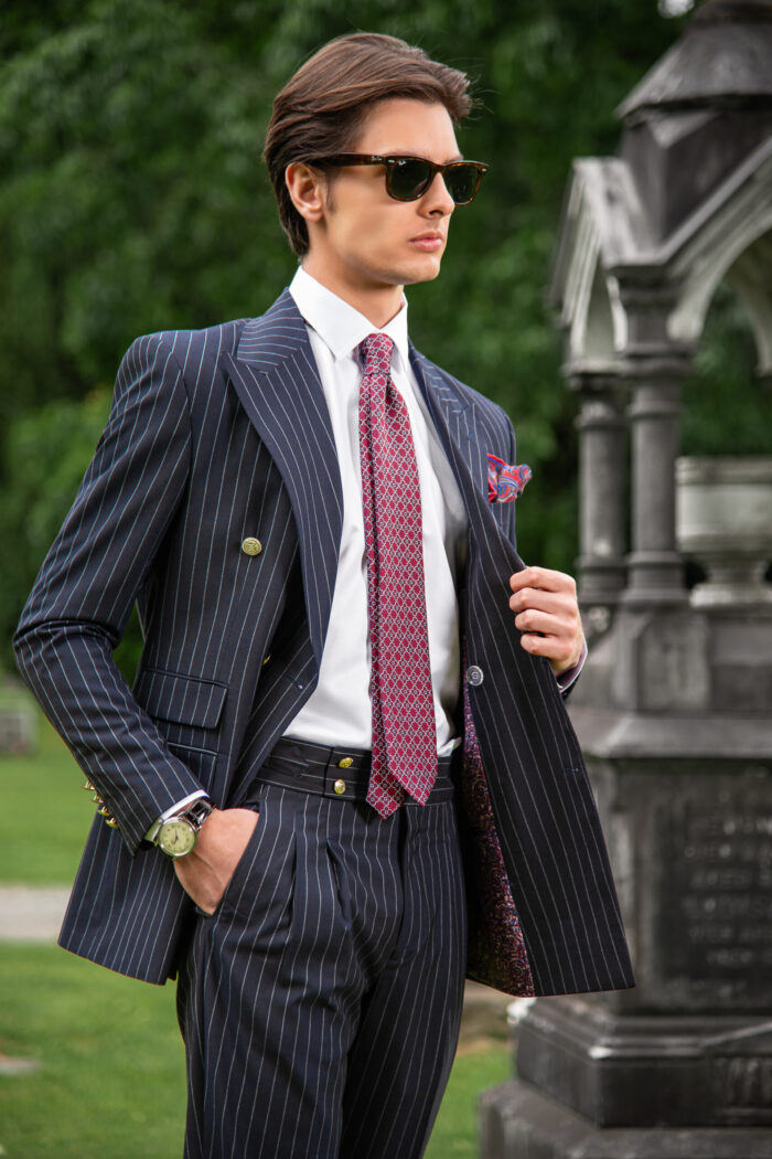 DARK NAVY DOUBLE-BREASTED SUIT - Image 4