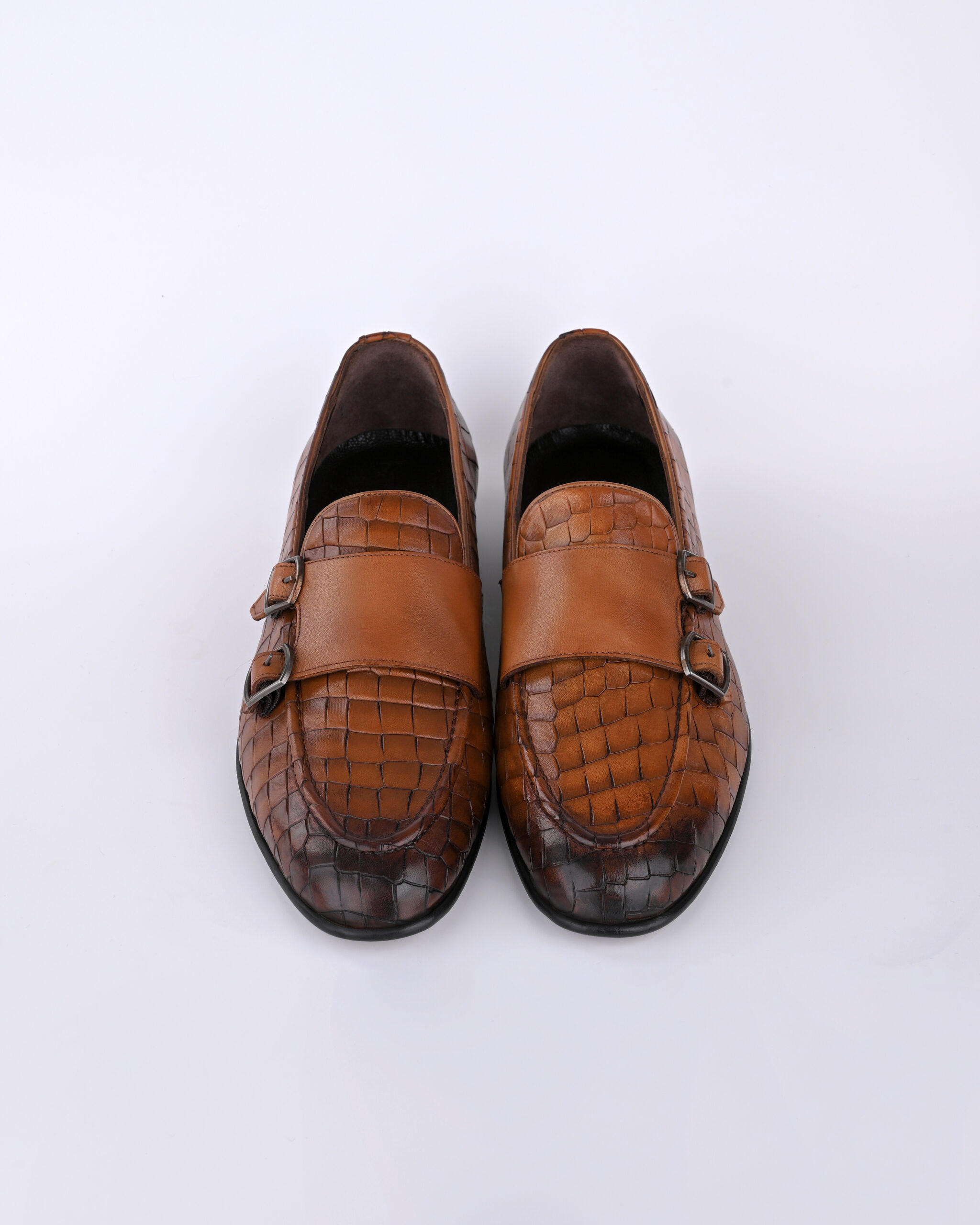 double monk strap(honey) HONEY BROWN DOUBLE MONK - Image 1