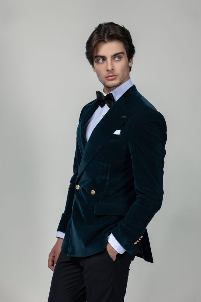 VELVET DOUBLE-BREASTED, TWO-BUTTON - Image 2