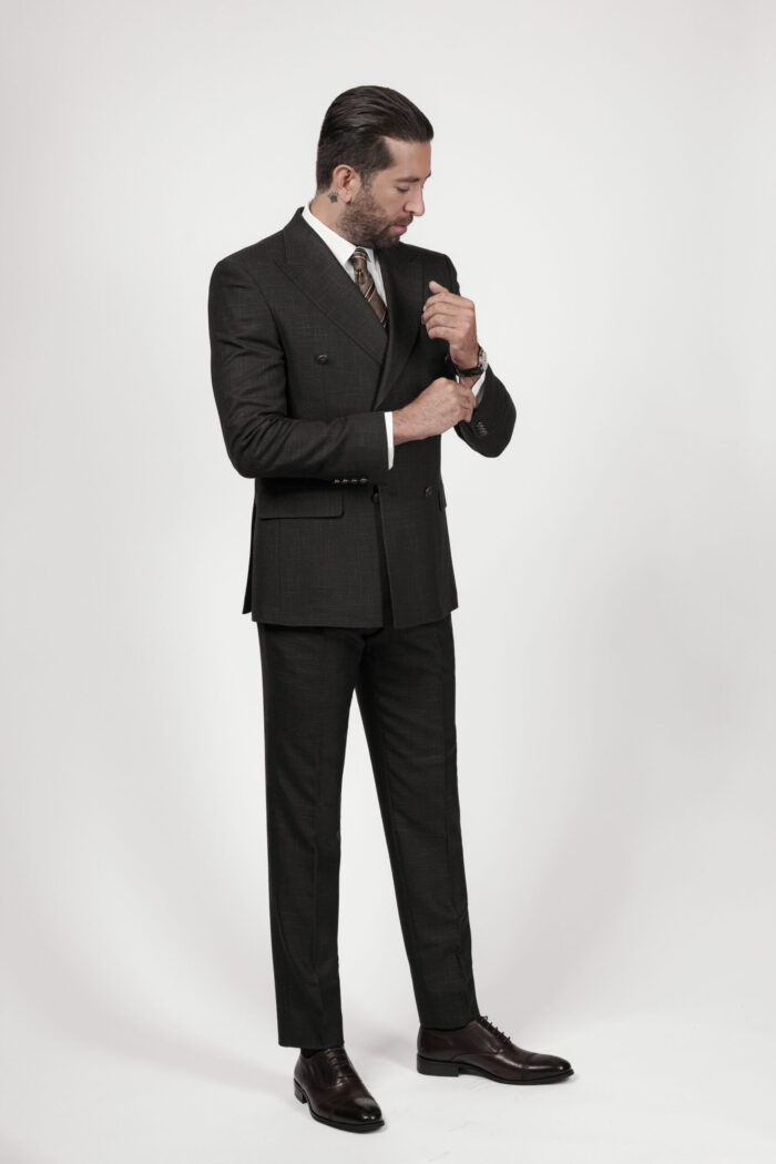 DOUBLE-BREASTED SUIT WITH METAL BUTTONS - Image 3