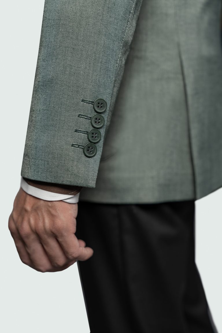 Light Green Single-Breasted Blazer - Image 3