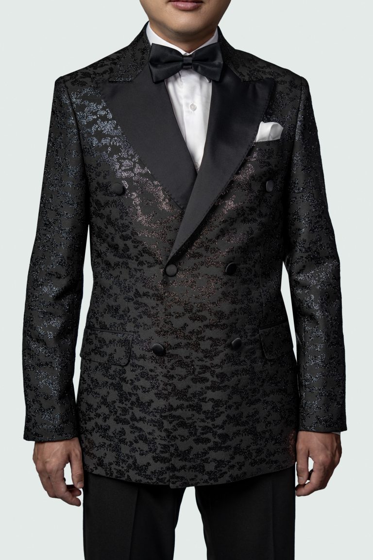 Black Jacquard Tuxedo - Image 2