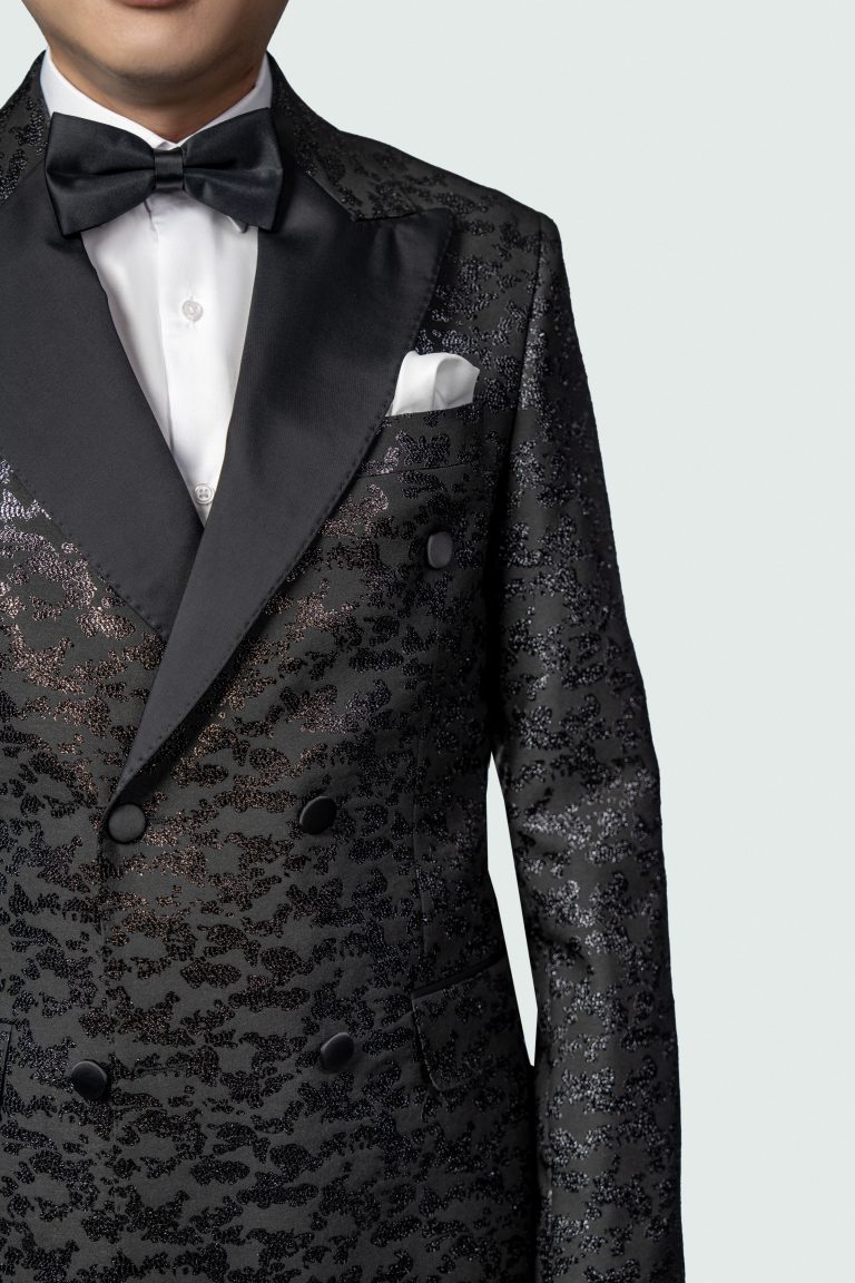 Black Jacquard Tuxedo - Image 3
