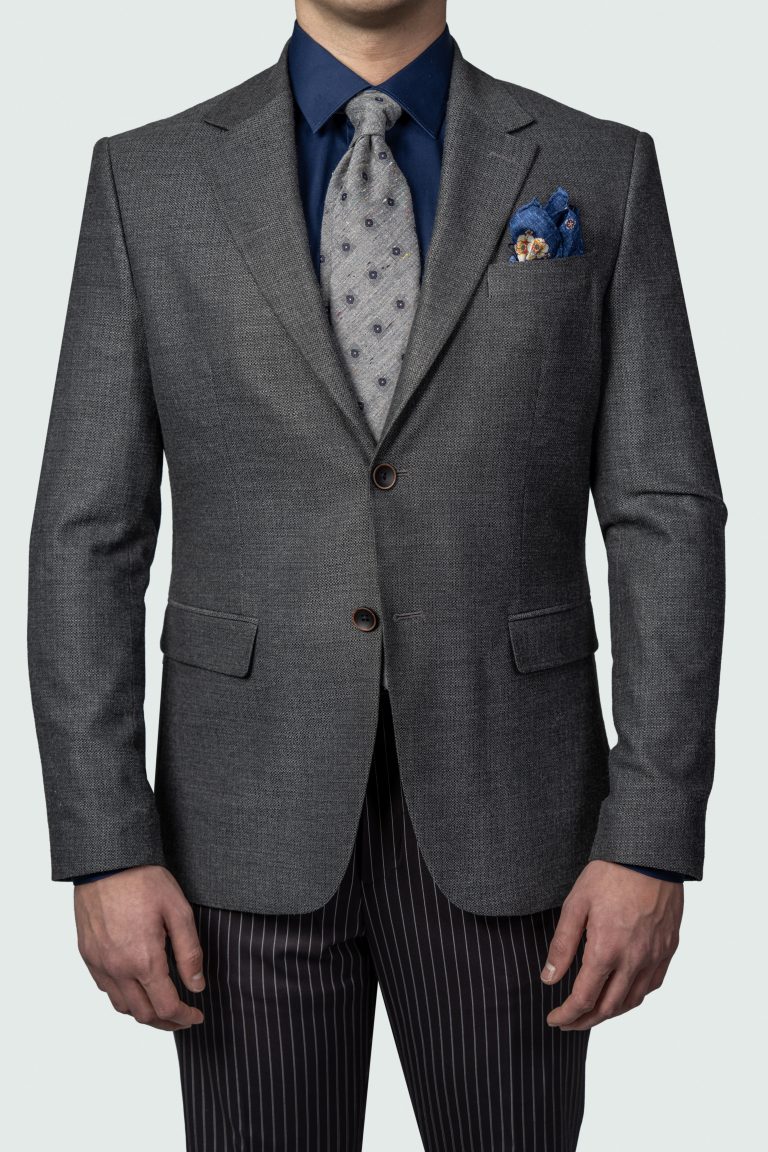 Textured Pattern Blazer for all  Season - Image 2