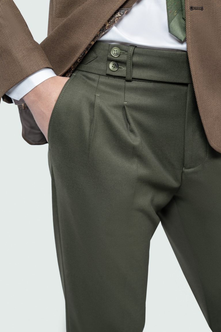 Brown Twill Wool Blend Blazer - Image 7