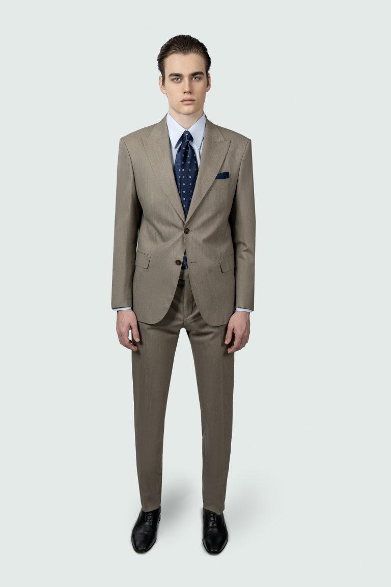 Beige Formal Suit