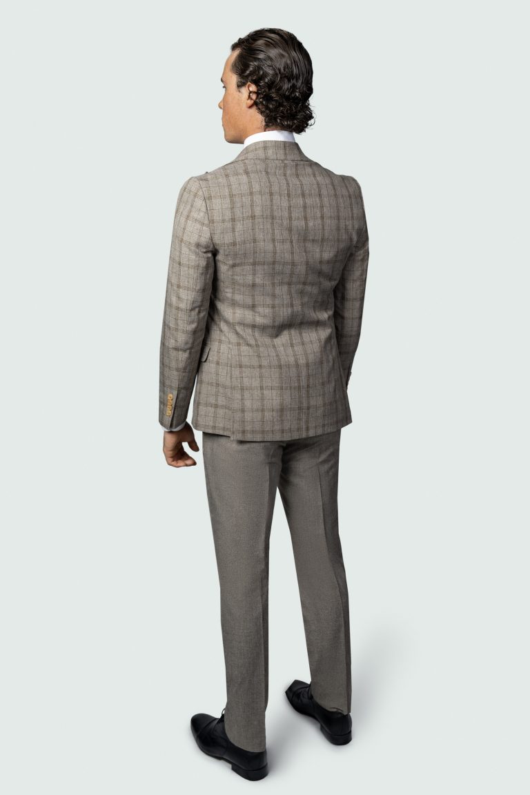 Plaid Combination Suit (3Pcs) - Image 3