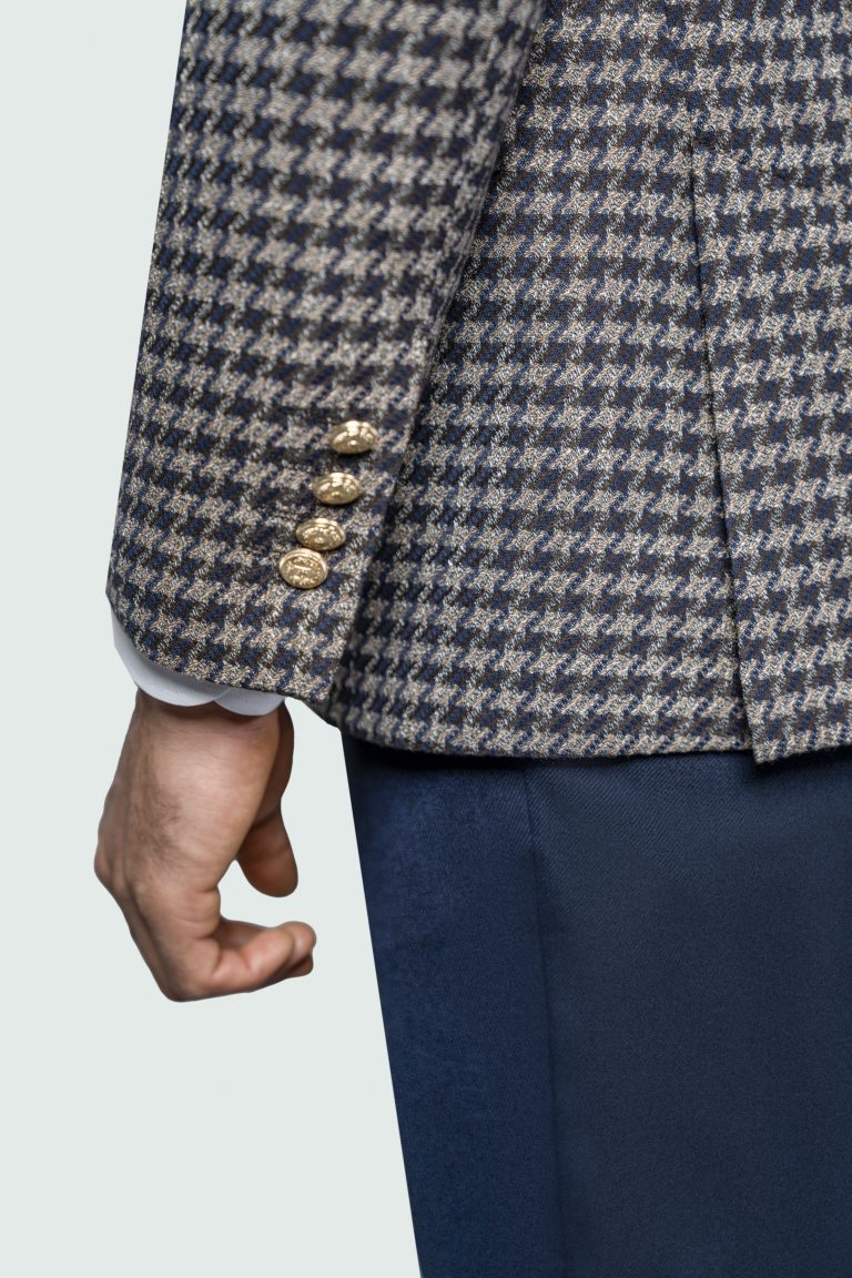 Unlined Houndstoth Blazer - Image 5