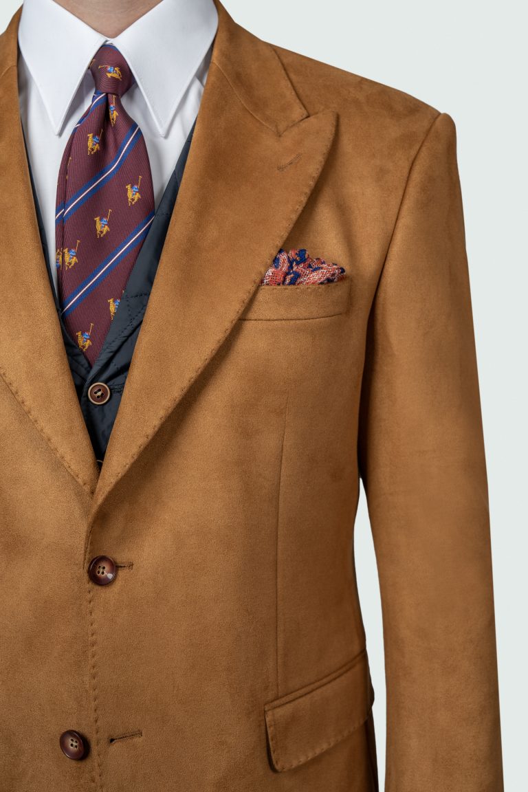Full-Stretch Unlined Suede Blazer - Image 5