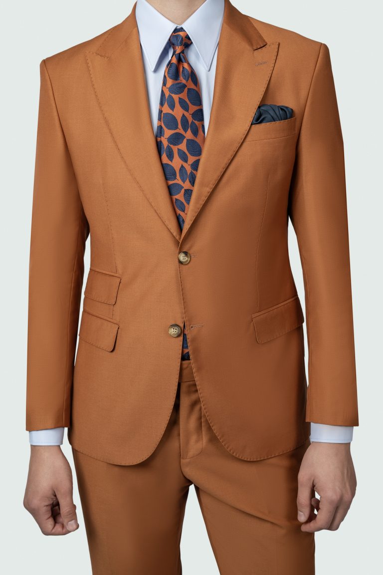 Dark Rust Wool Blend Suit - Image 2