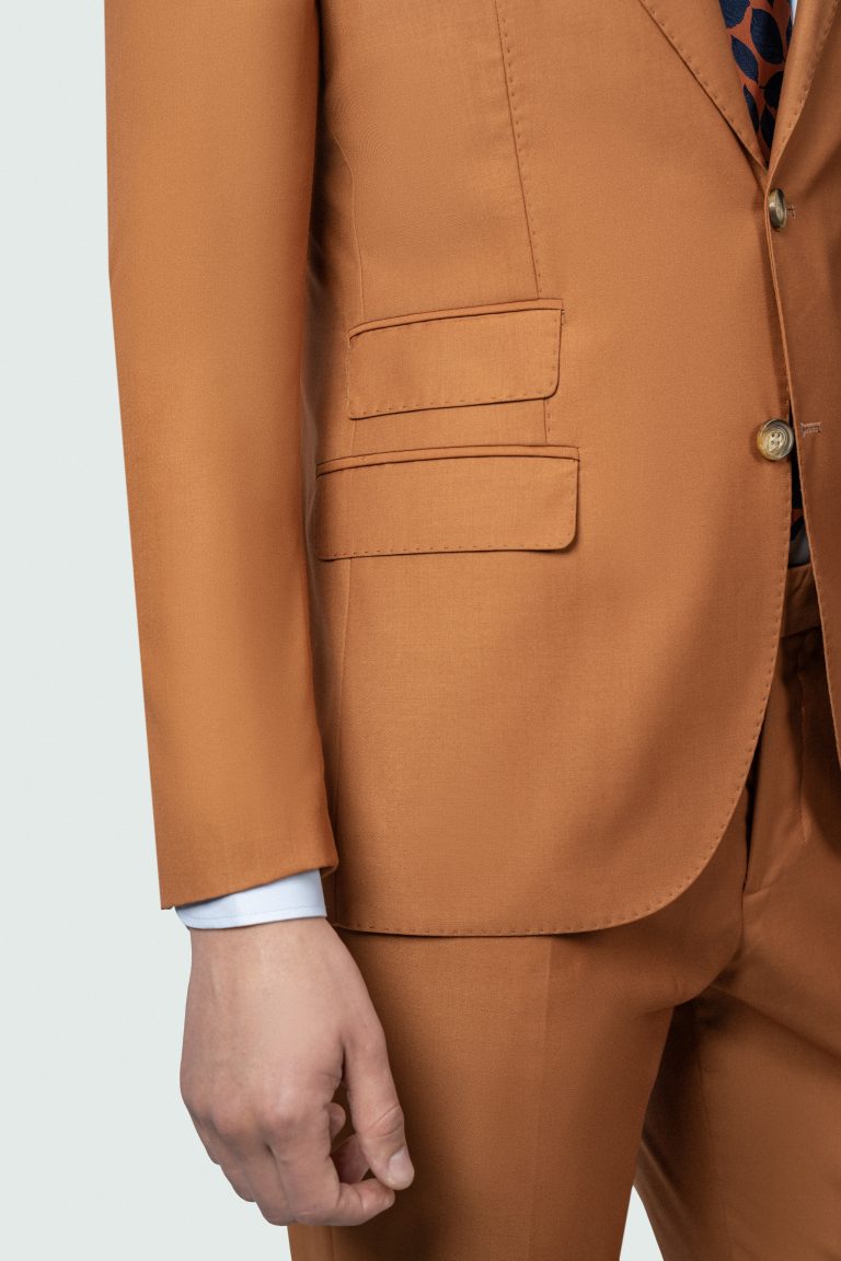 Dark Rust Wool Blend Suit - Image 4