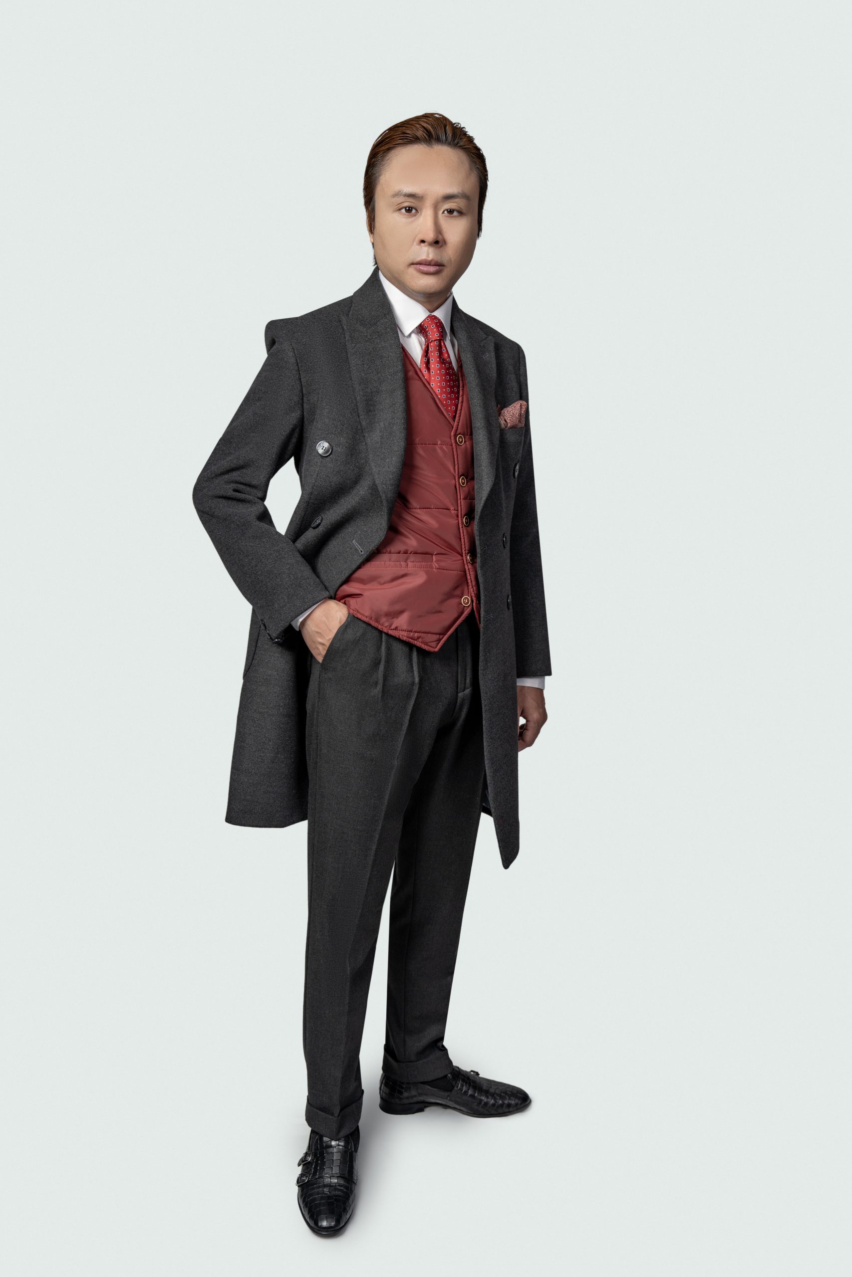 DSC09763 E1 Wool Double-Breasted Overcoat - Image 1