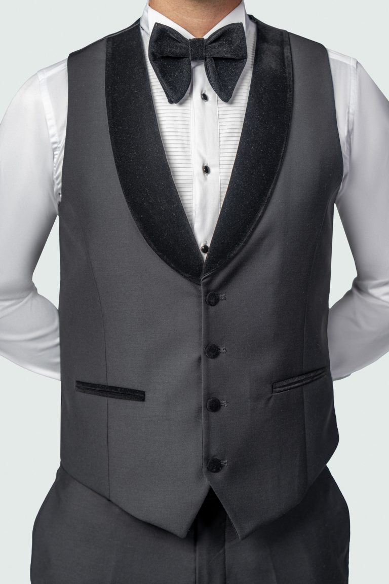 Black Velvet Lapel Tuxedo - Image 6