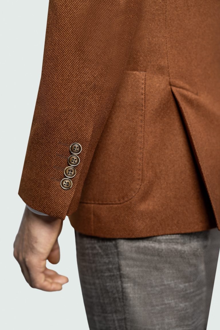 Terracotta Double_Breasted Blazer - Image 4