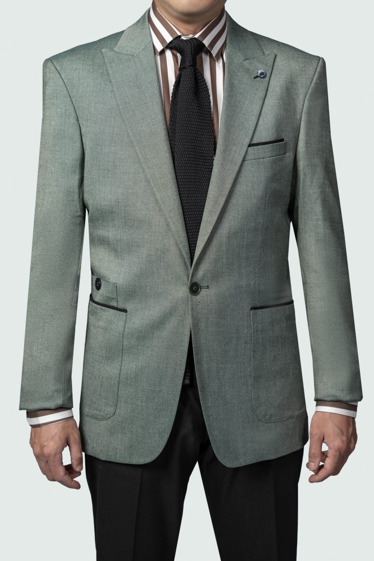 Light Green Single-Breasted Blazer - Image 6
