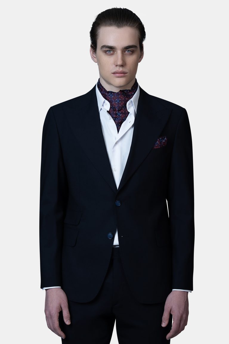 Men’s Navy Suit Vancouver – Lightweight Peak Lapel Smart Casual - Image 2