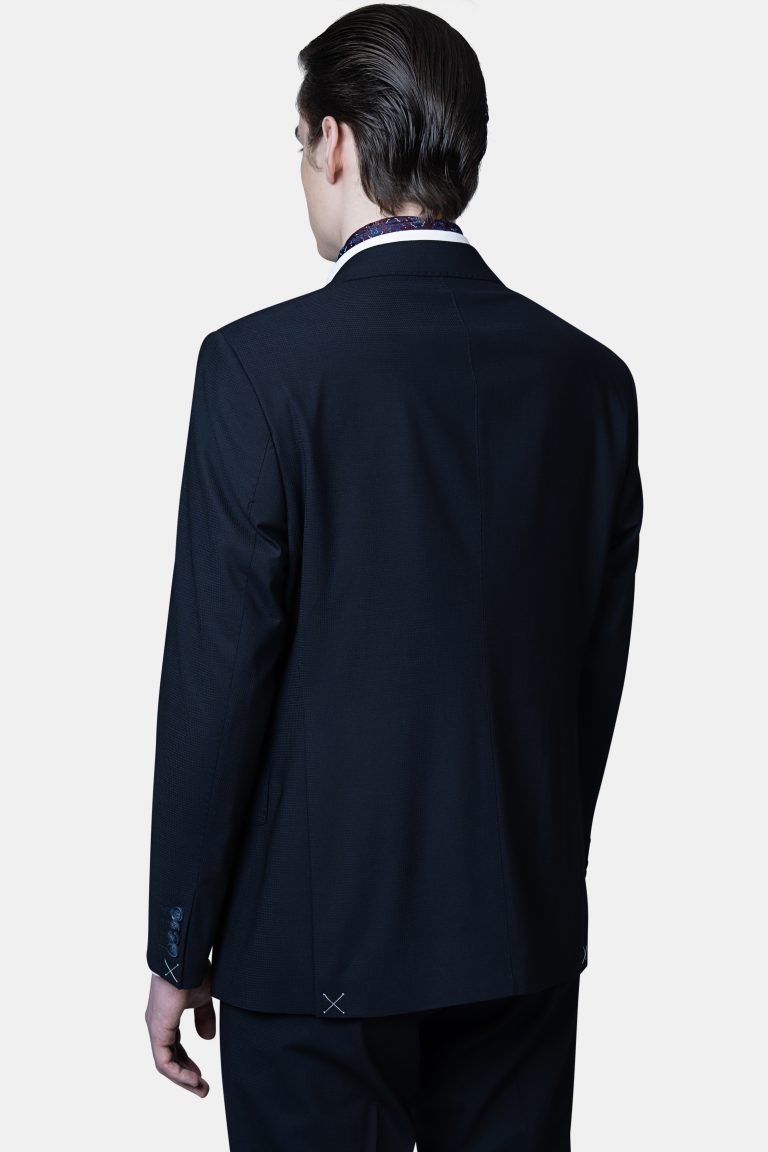 Men’s Navy Suit Vancouver – Lightweight Peak Lapel Smart Casual - Image 5