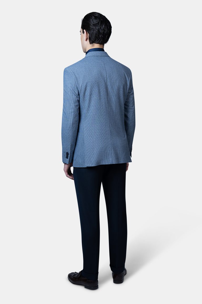 Blue Half_Lined Patch Pocket Blazer - Image 2