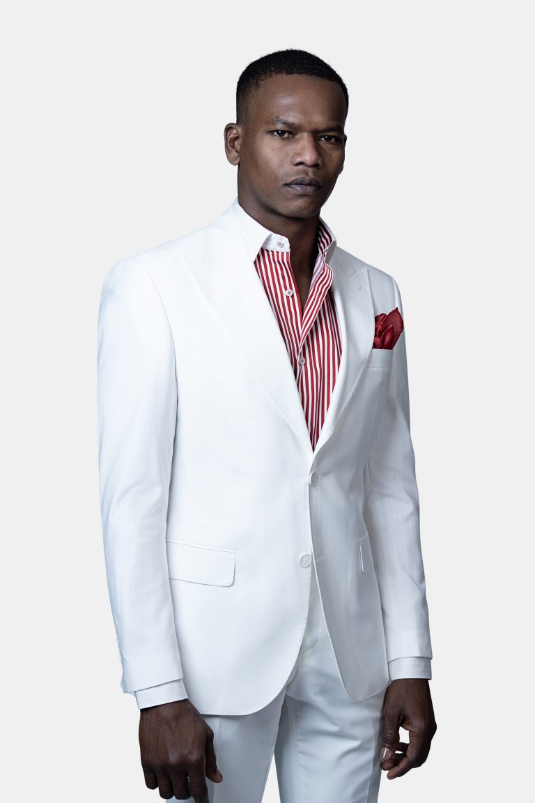 White  Three_Pices Suit - Image 3