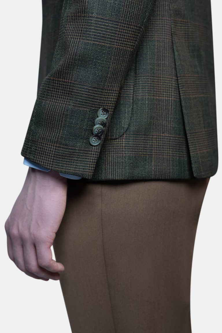 Unlined Plaid Blazer_ Wide Notch Lapel, Patch Pocket - Image 5