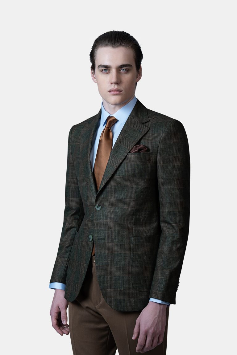 Unlined Plaid Blazer_ Wide Notch Lapel, Patch Pocket - Image 6