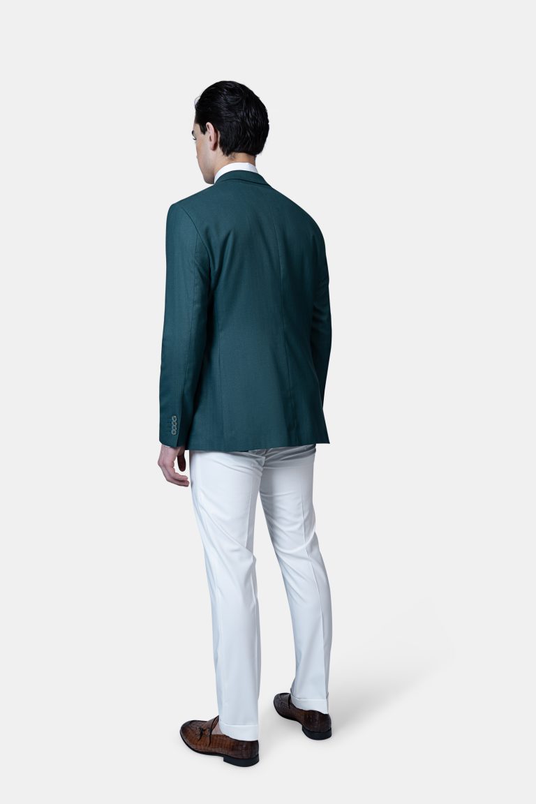 Tailored Deep Teal Blazer - Image 4