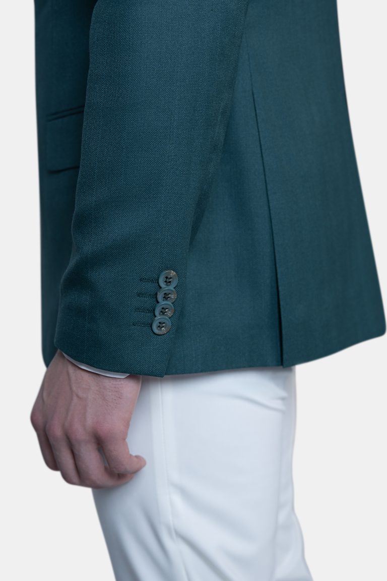 Tailored Deep Teal Blazer - Image 2