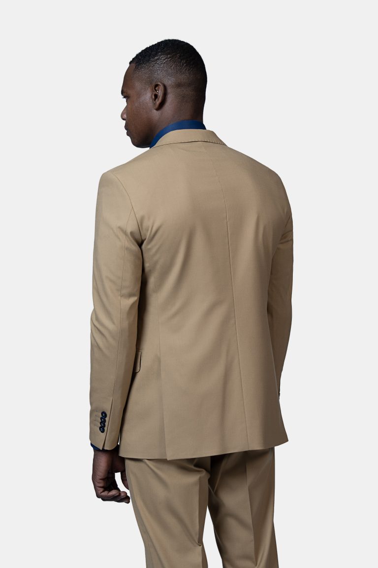 Tailored Sand Single_Breasted Suit - Image 2