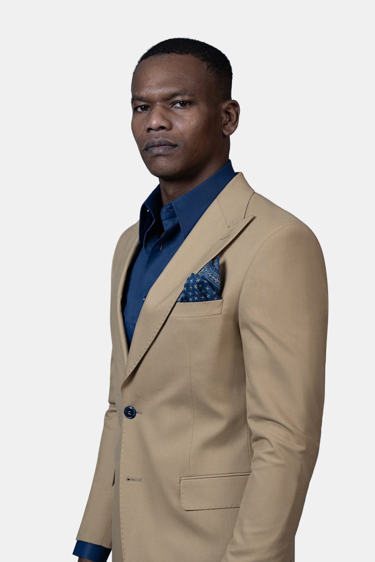 Tailored Sand Single_Breasted Suit - Image 5