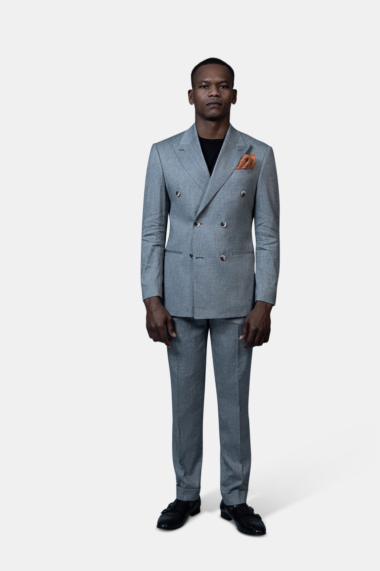 Sage Green Double_ Breasted Suit