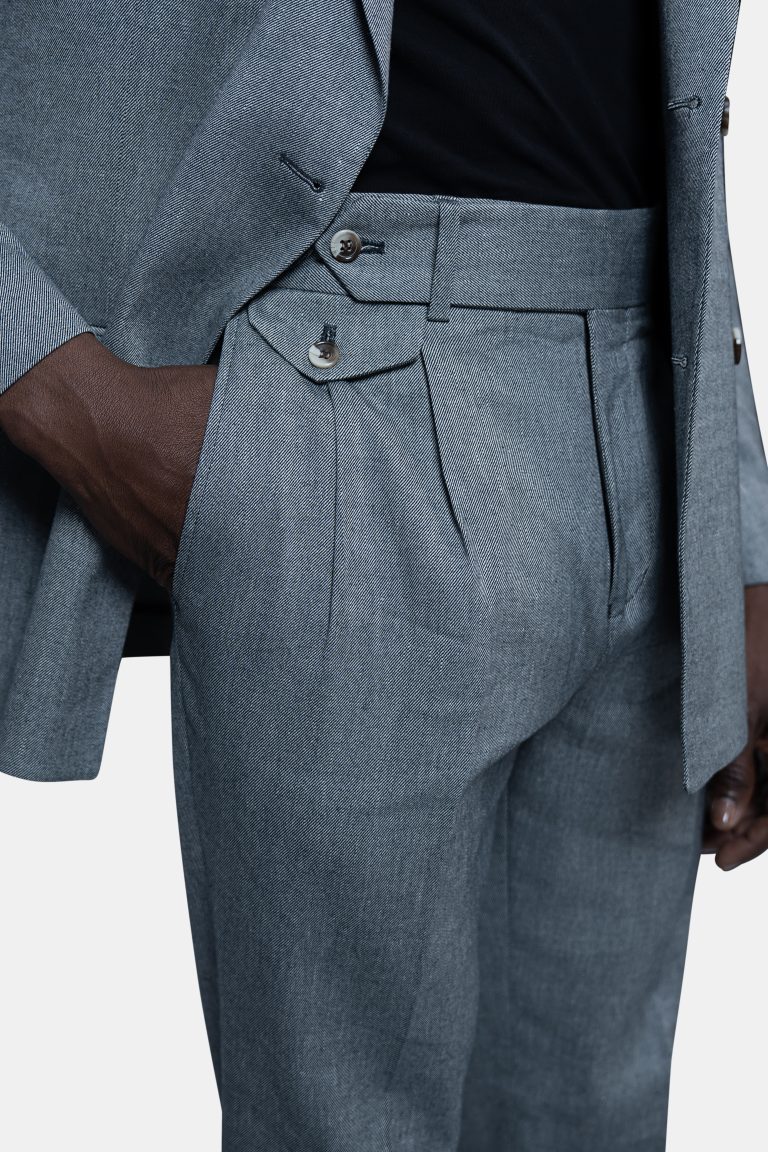 Sage Green Double_ Breasted Suit - Image 2